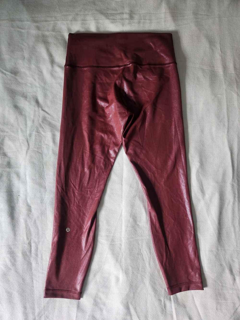 lululemon athletica Kids Faux Leather Leggings in Burgundy